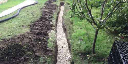 French Drains, Landscape Drain, Drain Tile, Rock Drain