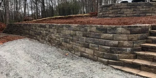Retaining Wall, Landscaping Wall, Stone Wall, Flower Bed