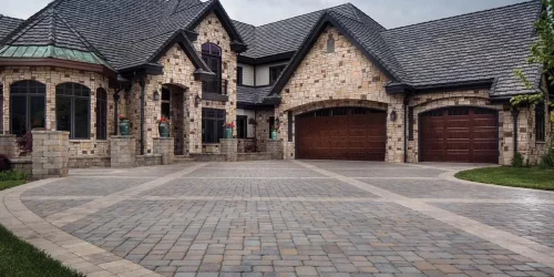 Paver & Concrete Driveway